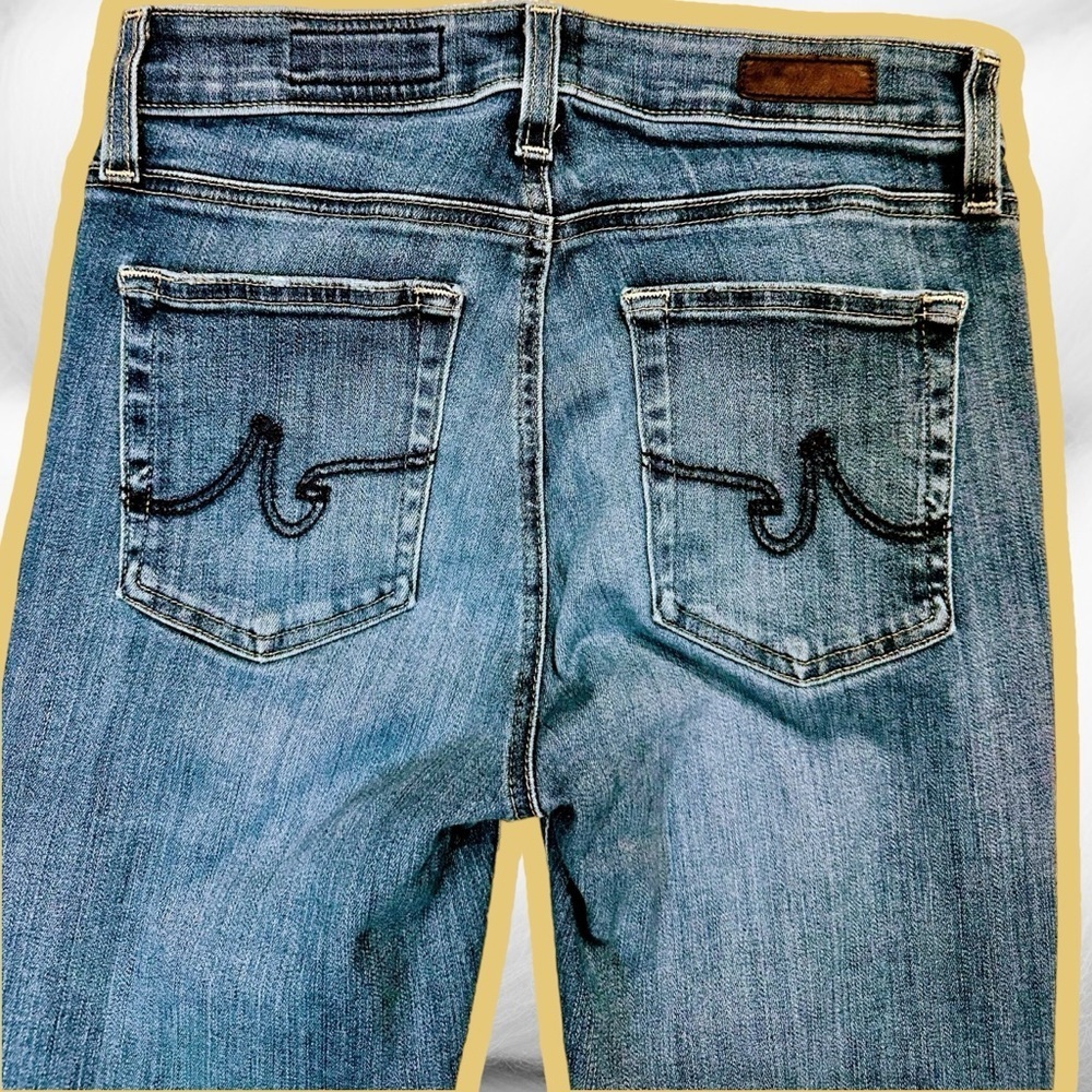 AG Adriano Goldschmied Medium Wash ‘Mari’ High-Rise Straight Leg Jeans Size 26R - Picture 12 of 16